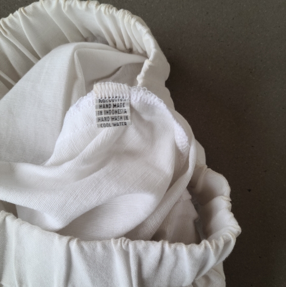 Apriche hand made white flare cropped pants - Picture 7 of 7